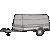 Släpvagn med Alu kåpa, totalvikt 1250 kg, bromsad