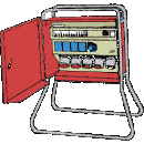 Undercentral med stativ, 32 amp